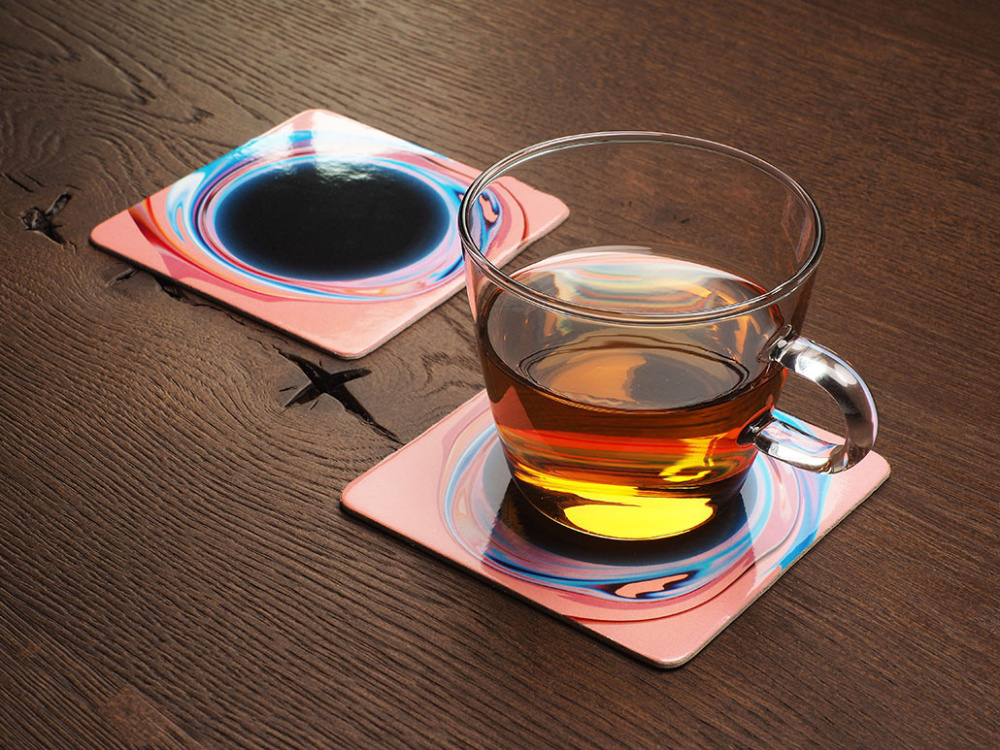 Logo trade promotional giveaway photo of: Printed paper coaster 1839117